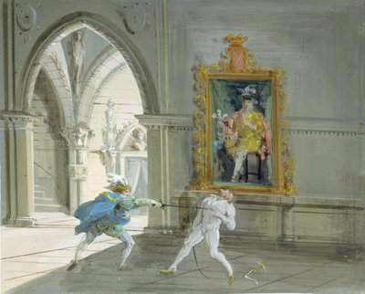 唐璜，决斗 作者 朱塞佩·贝纳迪诺·比森